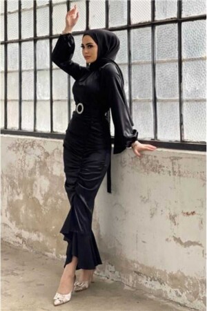 Balık model saten abiye - Moda Zeynaa