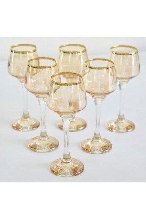 Balköpüğü 6 Kişilik Kahve Yanı Ayaklı Su Bardağı Seti - Onedekor