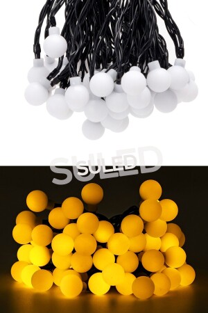 Ball Led Gelb Dekor Led Weihnachten Led Lichter 5mt Lichter Ball Lichterketten Tisch Dekoration Weihnachten Licht - 5