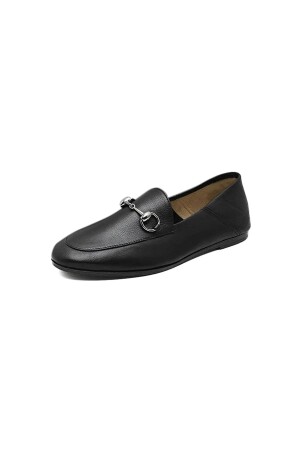 Ballerinas aus echtem Leder in Schwarz für Damen Pcc-f03 - 7