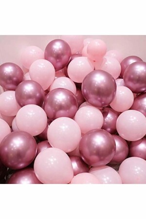 Ballons in Chromrosa und Macaron (Pastell) Rosa, 15 Stück - 2