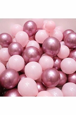 Ballons in Chromrosa und Macaron (Pastell) Rosa, 15 Stück - 3