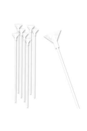 Balon Çubuğu - 100 Adet - Plastik Balon Çubuğu - Niyet