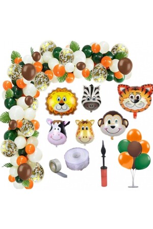 Balon Safari Temalı Doğum Günü Seti - Bidolumutluluk