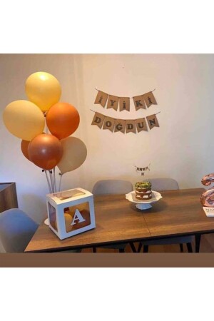 Balon Standı 7'li Şeffaf Ayaklı Doğum Günü Parti Kutlama Organizasyon - 3