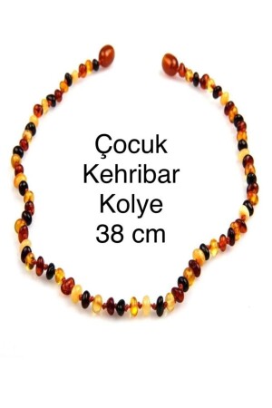 Baltık Kehribar Bebek - Çocuk Diş Kolyesi Orijinal Sertifikalı 38 Cm - 1