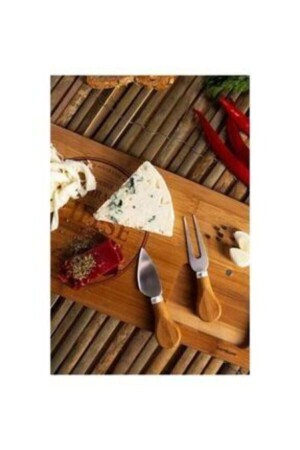 Bamboo Fhume 4-teiliger Frühstücks-Käse-Servier-Präsentationsteller, Cheese World Board - 4