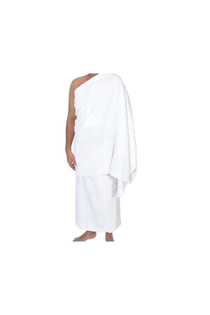 Bambu 100 X 220 Cm Gramajlı Organik 2 Parça Pvc Çantalı yetişkin Ihram Seti - 8