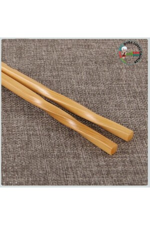 Bambu Chopsticks Yıkanabilir Premium Çin Yemek Çubuğu 10 Çift 24 Cm TYC00751444757 - 4