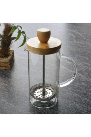 Bambu Kapaklı French Press 350 ml thn68109 - 2