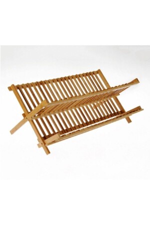 MNZ-Bamboo قابلة للطي رف الصحنات رف الأطباق الحجم الكبير 47 سم × 32 سم mprn-2393 - morponi
