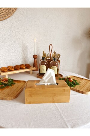 Bambus-Serviettenhalter/Aufbewahrungsbox - Kaihome