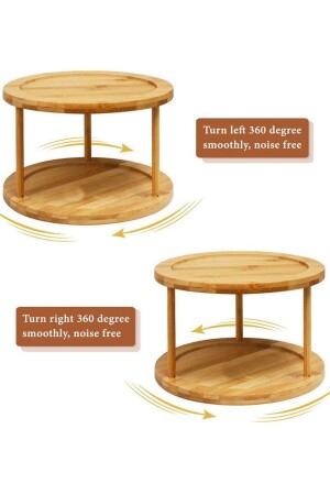 Bambus 360 drehbarer Gewürzständer, Bambus drehbarer Ständer Bambusständer 360 - 7