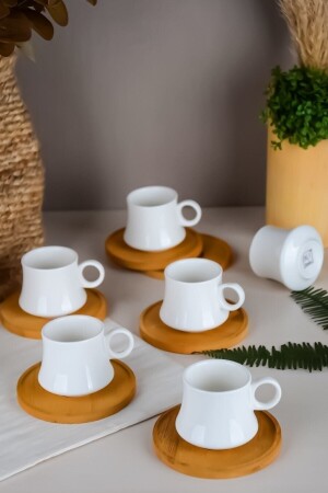 Bambuskeramik-Set mit 6 Kaffeetassen POR101089 - 3