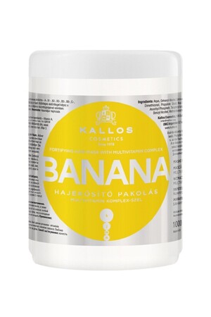 Banana Muz Ekstraktı Ve Multivitamin Içeren Güçlendirici Saç Bakım Maskesi 1000ml KJMN1110 - 1