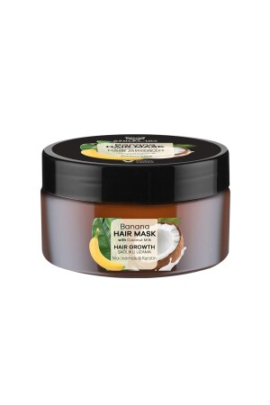 Bananen-Haarmaske mit veganem Keratin für schnelles Wachstum bei langsam wachsendem Haar, 200 ml - 3