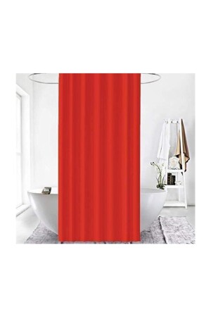Banyo Duş Perdesi 0010 Kırmızı Çift Kanat 2x120x200 BAPJAC0010KIRC - 2