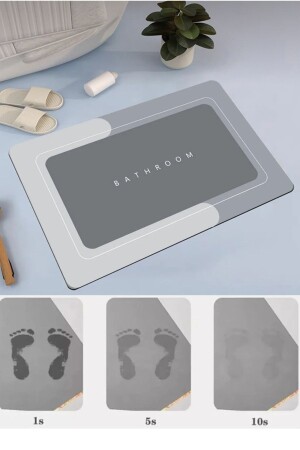 مقلاة غسالة من غير المنزلق قاعدة امتصاص المياه هيكل 40x60cm مربع 1 قطعة - M Mimoza Park