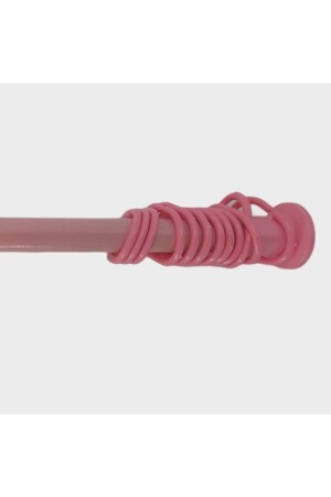 Banyo Perde Borusu 160cm-260cm Pembe Duş Perde Borusu Perde Askısı Metal - 3