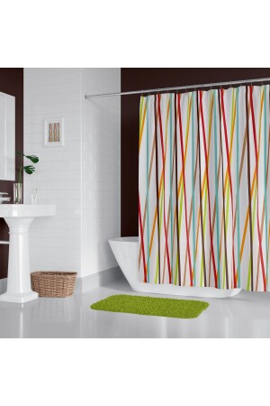 الستائر من غرفة المرحاض 1x240x200 الستائر من حمام الجناح الواحد مع هدية حلقة 6710 BAPJAC6710STC240 - Zethome