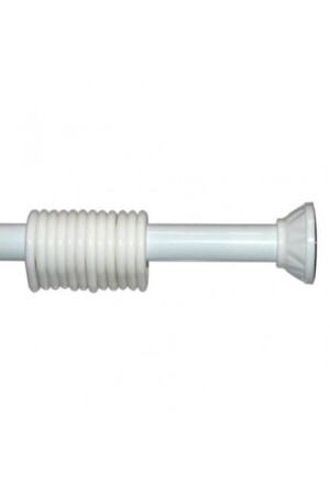 أنبوب الستائر للمستحمام من MNZ / Plain - White - Including Curtain Hooks - Perdesü Dünyası