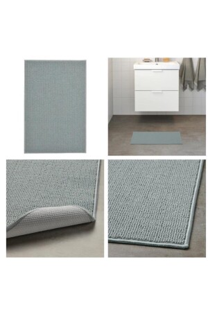 Banyo Tuvalet Paspası Ev Içi Kullanım Desensiz 40x60cm 02856 - 2