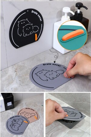 Anti-Geruchs-Abflussschutz für Badezimmer und Küchenspüle, auslaufsicheres Silikon-Pad - Aygoren Home