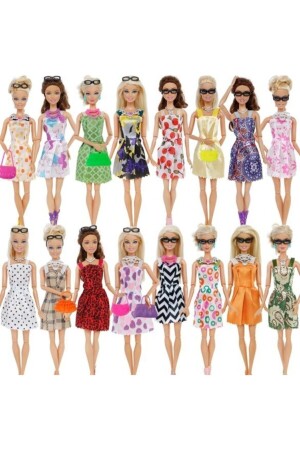 Barbi Bebekler Için Aksesuar Kıyafet Ayakkabı Seti Frozen-barbie- Cindy Için Uyumlu 32 Parça - 2