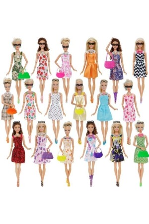 Barbi Bebekler Için Aksesuar Kıyafet Ayakkabı Seti Frozen-barbie- Cindy Için Uyumlu 32 Parça - 4