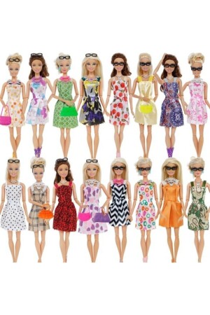 Barbi Bebekler Için Aksesuar Kıyafet Ayakkabı Seti Frozen-barbie- Cindy Için Uyumlu 32 Parça PRA-1415705-0423 - 2