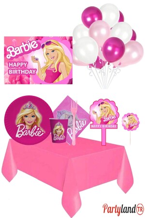 Barbie 16 Kişilik Doğum Günü Parti Seti - 1
