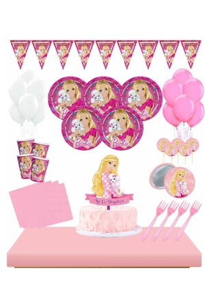 Barbie 16 Kişilik Doğum Günü Seti - 1