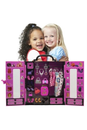 Barbie-Garderobe mit Infinite Motion Doll – Kleidergarderobe mit Tasche - 3