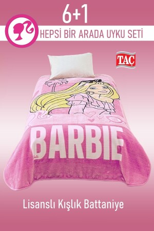 Barbie-lizenziertes 6-teiliges Schlafset mit Kissen als Geschenk - 5