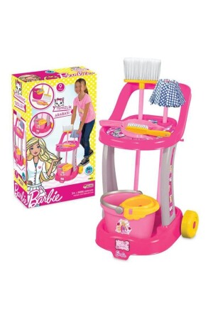 Barbie Oyuncak Temizlik Arabası + Barbie Oyuncak Ütü Masası Eğitici Oyuncak Set YVZ - 4