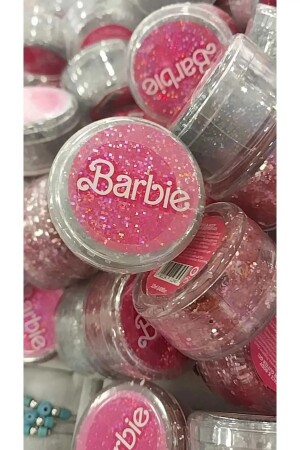 Barbie Pembe Glitter Jel - Pembe Simli Far - Yüz - Vücut Jeli - 10ml - 1