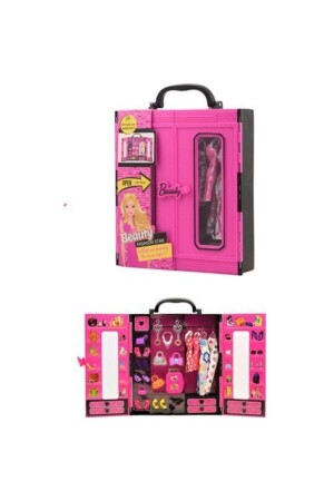 Barbie-Puppe, Beauty-Kleid, Schmuck, Kleiderschrank-Set, 30-teiliges Kleiderschrank-Spielzeug - 3