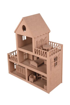 Barbie-Puppenhaus-Spielzeug (MIT 15 MÖBLIERTEN) - 5