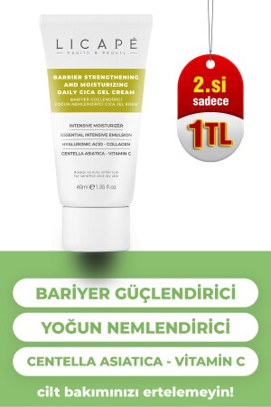 Bariyer Güçlendirici Yoğun Nemlendirici Cica Jel Krem 40ml - 1