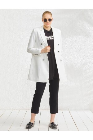 Basic Blazer Jacke Ecru Gr. 13501 - 1