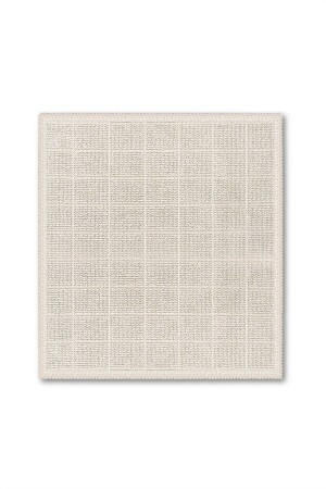 Basic Grid Badematte aus natürlicher Baumwolle, 2-teilig, 60 x 100 x 50 x 60 cm – Ecru - 5