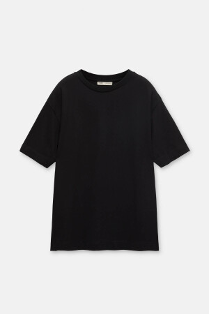 Basic kısa kollu oversize t-shirt - 5