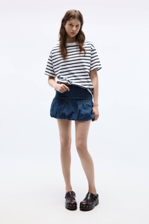 Basic-Kurzarm-Oversize-T-Shirt - 2