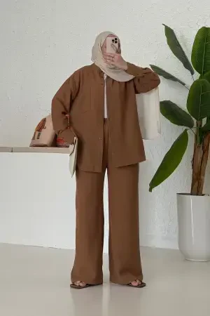 Basic Premium Keten Takım Vizon - Nuuwears