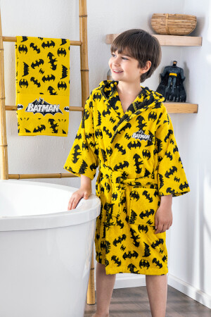 Batman Dark Lizenziertes Kinderhandtuch-Bademantel-Set 9/10 Jahre EVTEKSTILI-478178 - Özdilek