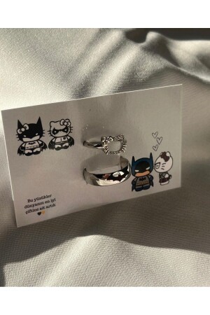 Batman – Hello Kitty verstellbare Paarringe - 3