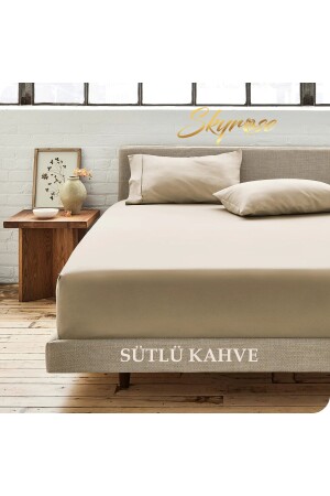 Battal Boy Düz Lastikli Çarşaf Seti- Otel Çarşafı Seti -battal Boy Lastikli Çarşaf 180x200 30x2 - Skyrose