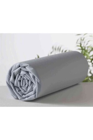 Battal Boy Lastikli Çarşaf Gri - Aslans