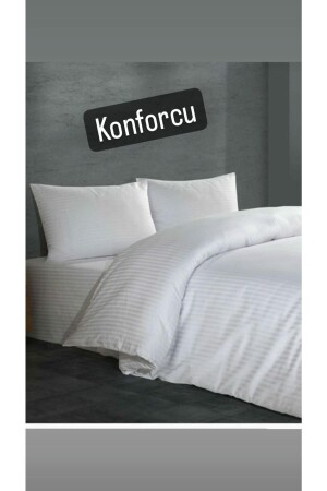 Battal Boy Nevresim Takımı Beyaz nvrsm001 - Konforcu