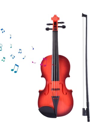 Batteriebetriebene beleuchtete Violine 39 cm – lustiges Musikspielzeug, batteriebetriebene Violine - 2